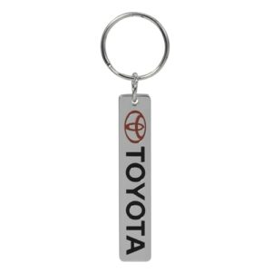 Plasticolor 004619R01 Toyota Ellispe Logo with Script Metal Enamel Key Chain
