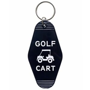 Jgrprlq Golf Cart Keychain Plastic Retro Motel Golf Cart Key Chain for…