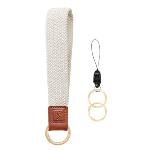 Fishent Stretchy Key Chain, Cute Keychain Wristlet, Woven Wrist Lanyard for Keys,…