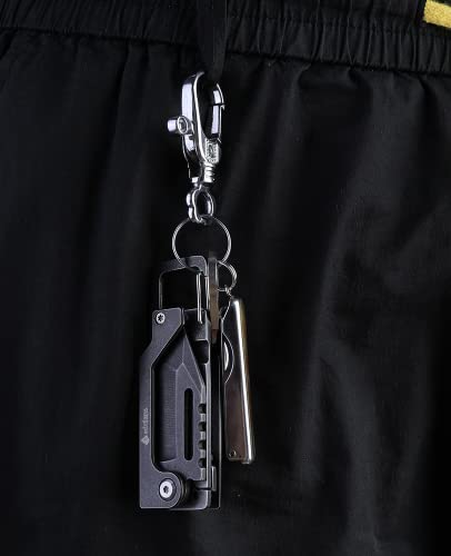 edcfans Keychain Knife, Carabiner Multitool, Tanto Pocket Knife with Key Clip, Box… - Image 7