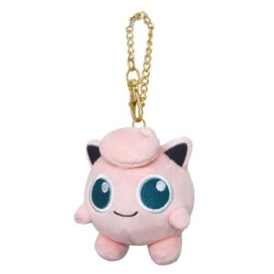Sanei Pokemon Allstar Collection Mascot with Key Chain Jigglypuff 8cm PM05