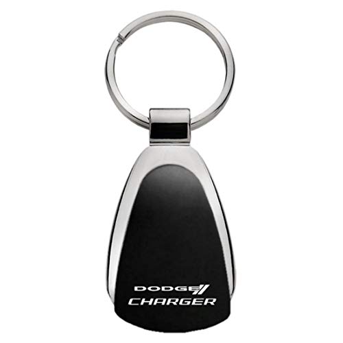 Dodge Charger Black Tear Drop Key Chain