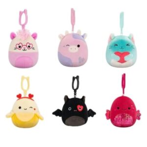 Squishmallows 2025 Valentine Squad 3.5" Mini Plush Doll Clip Keychain (Set of…