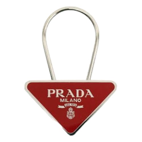 Prada Outlet Keychain ACCIAIO + SMALTO 1PS395 FUOCO (Red), red - Image 3