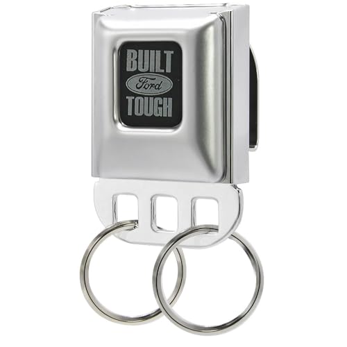 Ford Keychain, Seatbelt Buckle Keyholder, Built Ford Tough