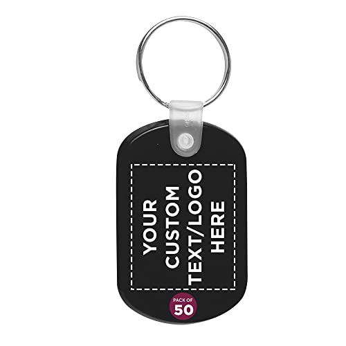 DISCOUNT PROMOS Tag Soft Plastic Keychains