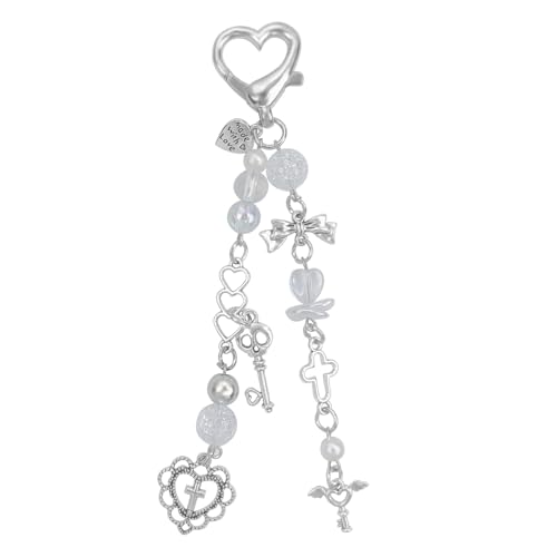 Cute Keychain Aesthetic Y2K Keychain Accessories Cute Heart Butterfly Strawberry Bear Key…