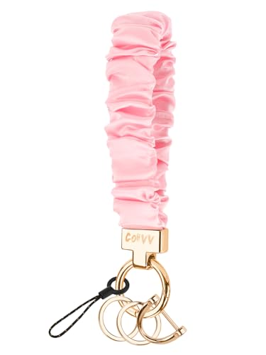 Scrunchie Keychain Wristlet for Women