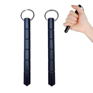 PTAHAN 2 Pcs Self Defense Keychain Set,Portable Metal 2