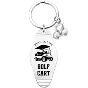 Golf Cart Keychain for Women Men