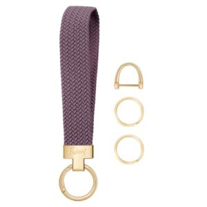 Fishent Stretchy Wristlet Keychain, Cute Key Chain, Woven Wrist Lanyard for Car…