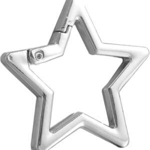 Star Shaped Stainless Steel Keychain, Car Keychain, Carabiners for Keys and Wallet…
