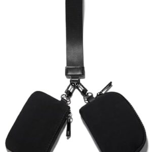 Viverte Mini Zip Around Keychain Wristlet Wallets Small Portable Dual Pounch Wristlet…