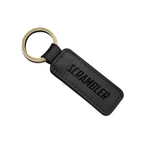 JDDRUS Motorcycle Keychain Motocross Cowhide Key Ring Compatible with Ducati Scrambler 400…