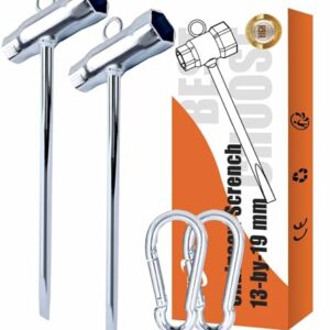 OSROENE Chainsaw Wrench, 2 Pack Chainsaw Tool Chain Saw Scrench with Hook,…