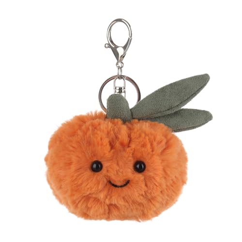 Apricot Lamb Orange Cute Food Plushies Keychain, Soft Stuffed Plush Keychain Toys…