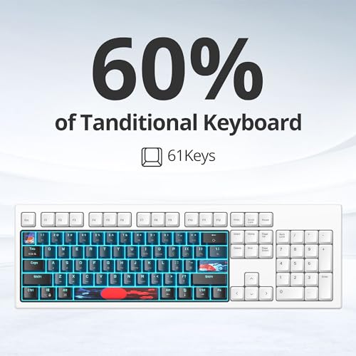 Fogruaden Wired 60% Percent Mechanical Keyboard, RGB Gaming Keyboard 60 Percent, Ultra - Image 5