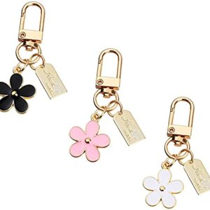 3 Pcs Keychains for Women, Bag Charm Flower Key Chain Car Key…