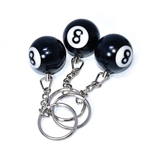 MGBISYI Ball Key Chains Eight Ball Billiards Fashion Keychain (1 pc) - Image 3