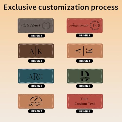 Onedor Custom Keychain, Personalized keychains, Genuine Leather Key Chain Holder Engrave Name… - Image 3