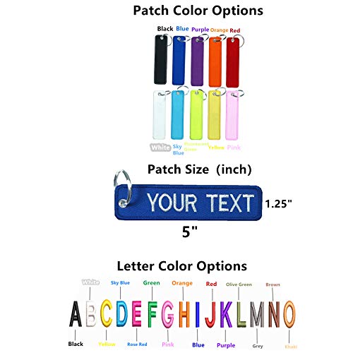 N A Custom Embroidery Keychain, Personalized Keychain 1 PC, Car Key Chains… - Image 2