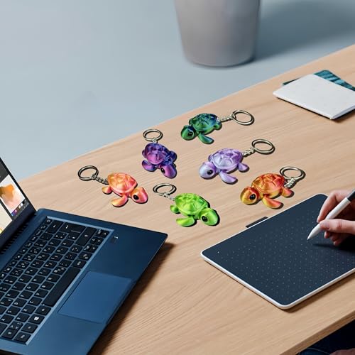 SIPWATE 6 Piece Turtle Keychain - Image 6