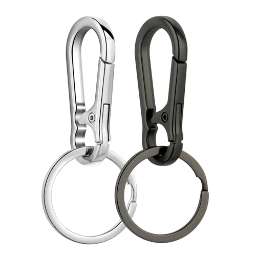 Wikavanli Metal Keychains Keyring Key Chain Ring Clip Holder Organizer for Home…