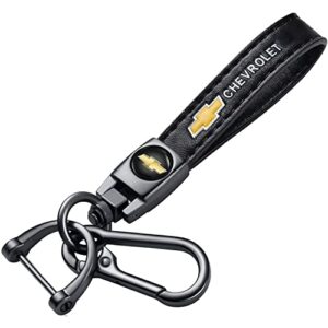 Genuine Leather Key Chain Set for Chevy Malibu Camaro Trax Traverse Sonic…