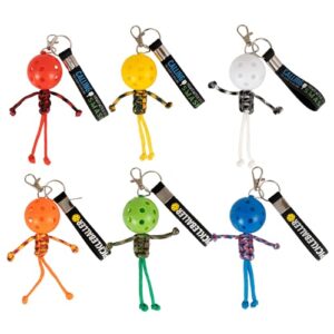Kauai Sun 6Pcs Handmade Pickleball Keychains