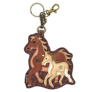 CHALA Wilderness Collection Women's Decorative Key Fob/Coin Purse Accessory (Horse Family)