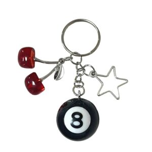 Spansee 8 Ball Keychain With Star