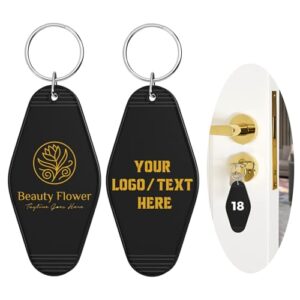 Custom Hotel Motel Keychain, 30PCS Double