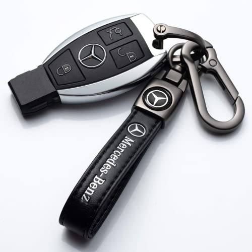 XTUPO for Mercedes Benz Keyring, Leather Car Keychain Compatible with Mercedes Benz… - Image 2