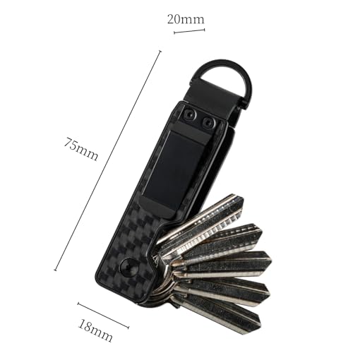 CAXGEK Metallic Carbon Fiber Key Organizer - Image 3