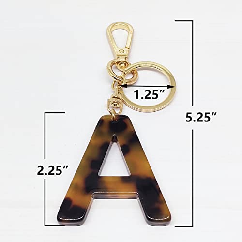 Junyuerly Letter A Key Chains Accessories for Women and Girls, Gold Initial… - Image 2