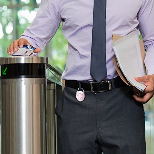 Badge Reels Retractable,Double Sided Color Print Pattern Badge Holders,with Keychain, Clip and… - Image 3