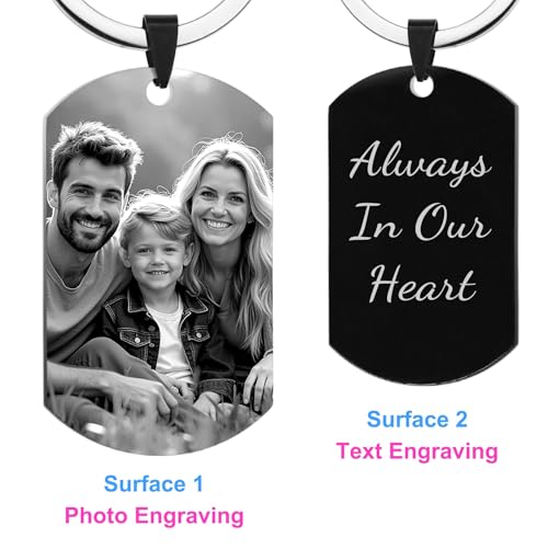 Queenberry Custom Keychain with Picture Personalized Photo Keychain Gift for Wedding Gift… - Image 8