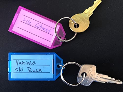 Cuttte 16 Pack Plastic Key Tags, Key Labels with Ring and Label… - Image 7