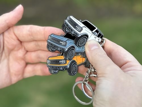 FOUR WHEEL BEAST Bronco Keychain Accessories 2023 4 door key chain Fob… - Image 8