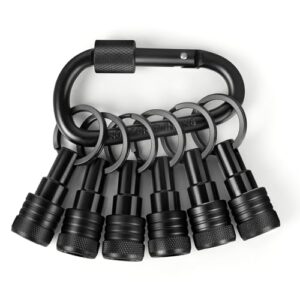 FACAINCXS Upgraded 6PCS Bits Holders Keychain, 1/4 inch Hex Shank Bit Holders,…