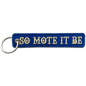 So Mote it Be Masonic Embroidered Key Chain