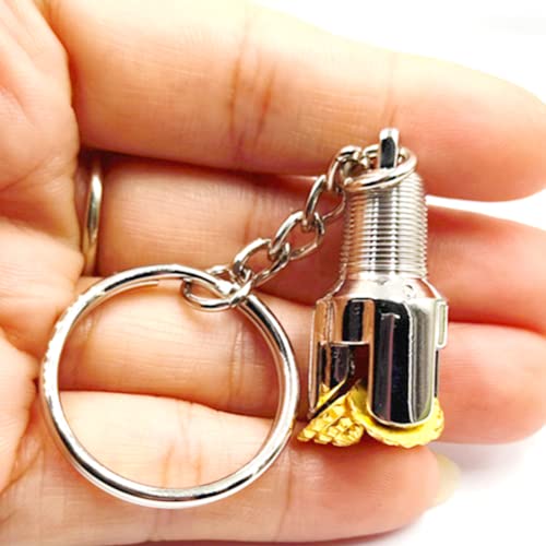 Ya.x Key Pendant Can Turn Three Cone Drill Bit, Keyrings Key Holder… - Image 4