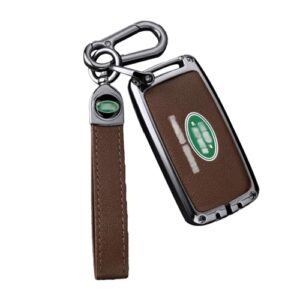 Jeonz Key Fob Cover with Leather Keychain (A