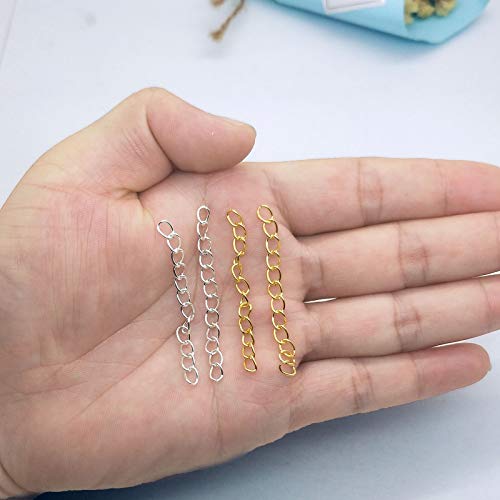 100pcs 50mm x 4mm Extender Chains Tail Chain Removable Extension Chain for… - Image 7