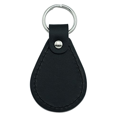 GRAPHICS & MORE Black Leather Honda Logo Keychain - Image 6