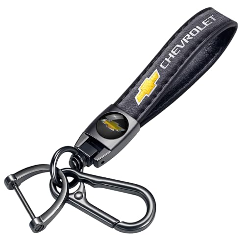 Xiconbao Genuine Leather Car Keychain for Chevy Colorado Equinox Malibu Tahoe Series…