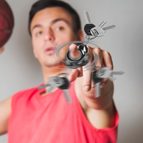 CIATBYYJ Key Spinner, Funny Finger Key Chain Spinner, Portable Fidget Keychain Fidget… - Image 2