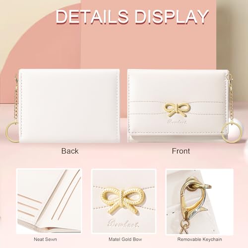 Sunwel Fashion Cute Coquette Bow Wallet with Key - Image 4