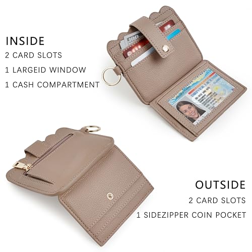 Lostars Wallet Keychain Wristlet for Women RFID Card Holder Keychain Key Chain… - Image 3