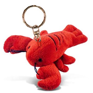 Puzzled Red Lobster Plush Keychain
